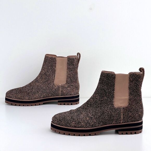 NWT Madewell the Ivy Chelsea boot mini dot ankle boots calf hair size 9.5 - Picture 4 of 13